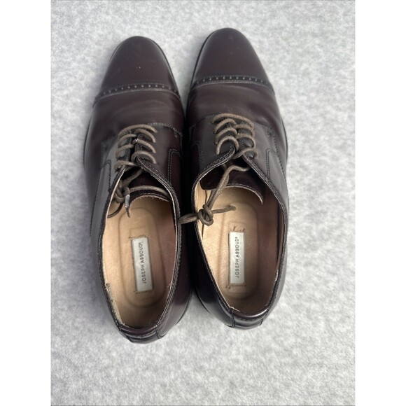 Joseph Abboud Leather Men\'s Rich Brown Oxfords Dress Shoes Size 12M
